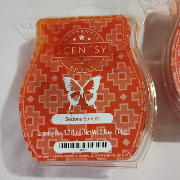 Scentsy Bar SEDONA SUNSET 3.2 oz Authentic(Set of 2) scented wax - Picture 2 of 3
